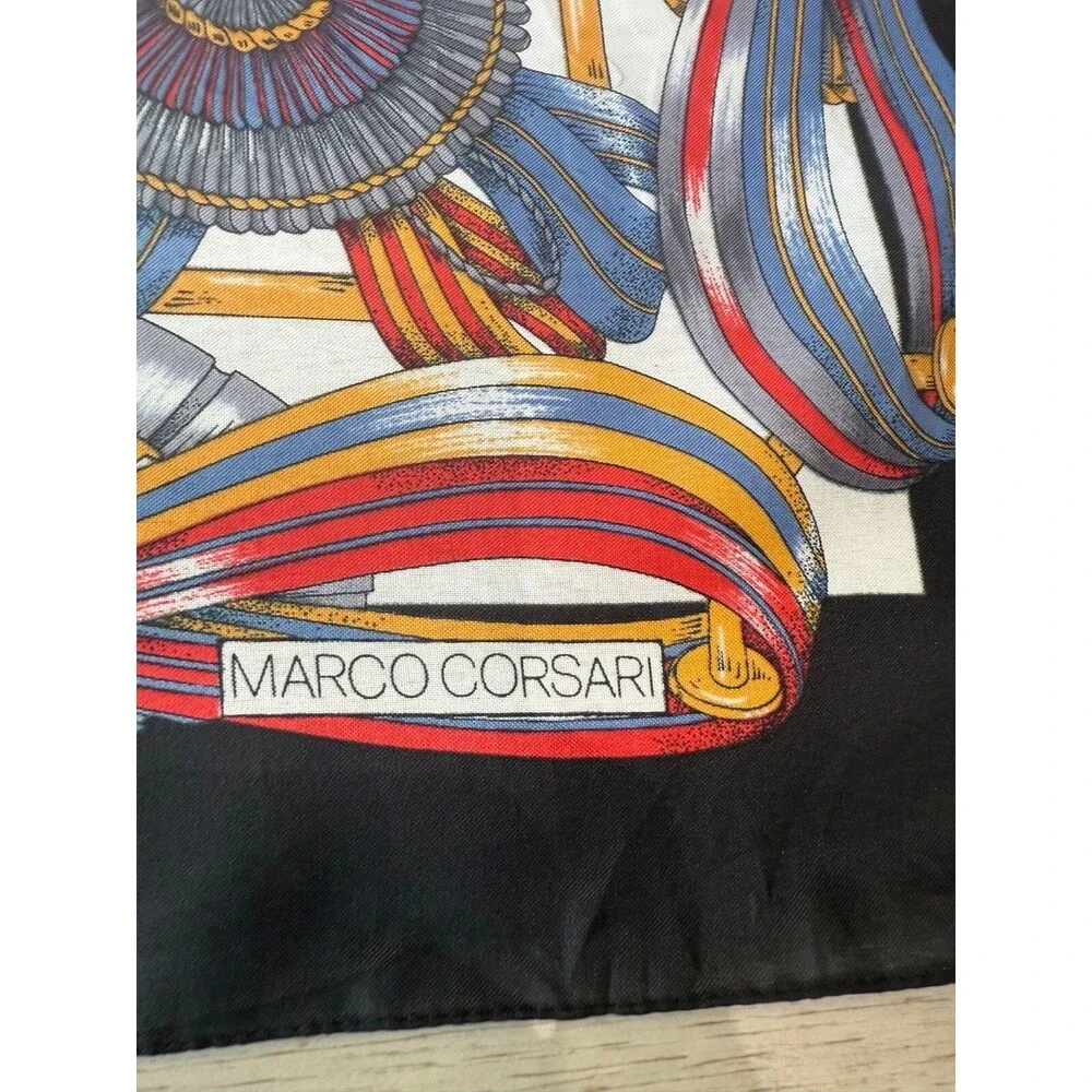 Marco Corsari‎ Equestrian Vintage Scarf Ribbons 30